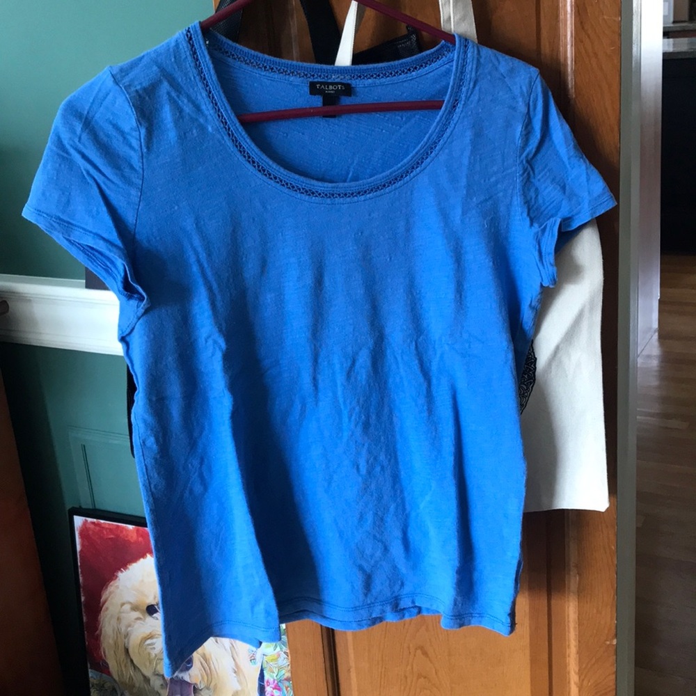 Talbots Short sleeve blue T-shirt